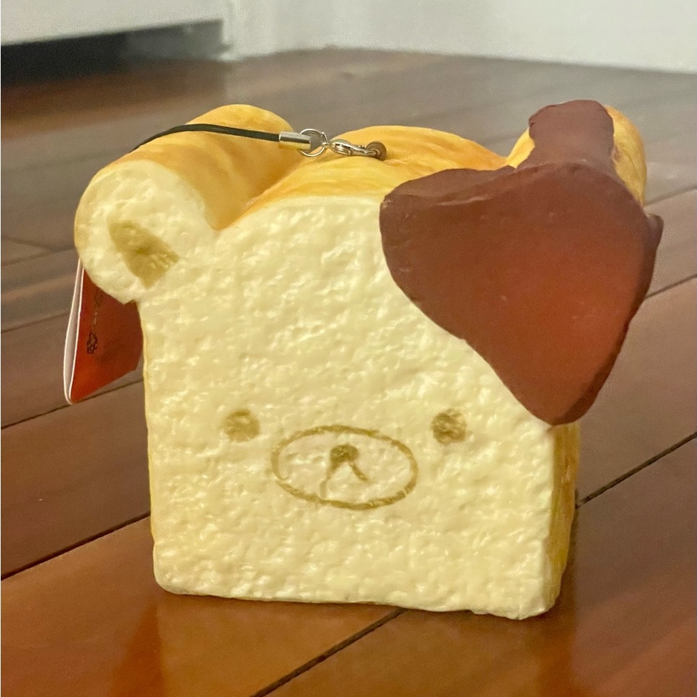 Jumbo Rilakkuma Bread Loaf Dipped in Chocolate Sweets Cafe Series Squishy Charms